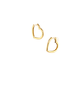 14K Hartvormige Oorringen 