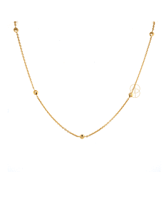 14K Collier met Bolletjes