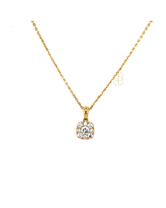 18K Halo Hanger