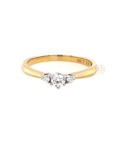 14K Briljant Ring 