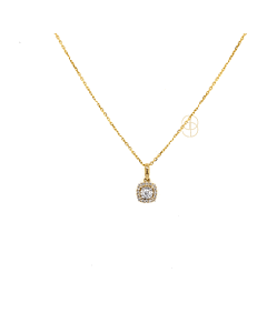 14K Halo Collier