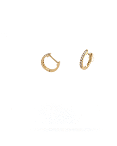 14K Briljant Oorringen ⌀12,5
