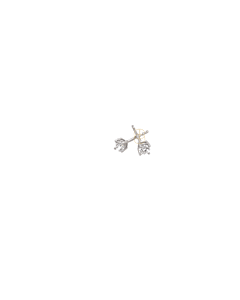 14K Solitair Oorknoppen 0.15ct