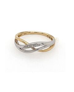 14K Bicolor Briljant Ring