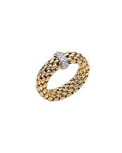 Vendôme Flex'it geelgouden ring met briljant