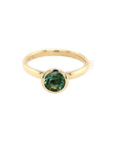 14K Ring met Groene Toermalijn