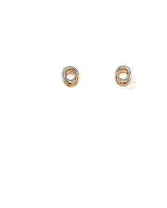 14K Bicolor Oorknoppen