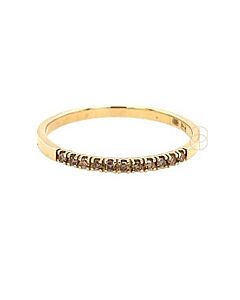 14K Ring met Champagne Diamant