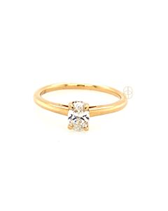 18K Ovale Diamant Ring 0.40ct