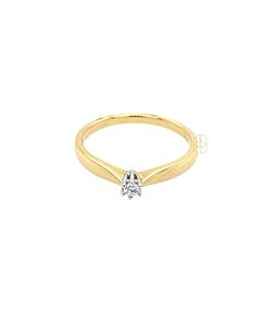 18K Solitair Ring 0.05ct