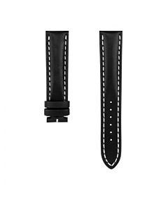 20/18mm zwarte kalfslederen band