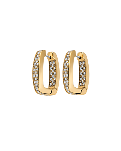 Eka Oorringen met pavé diamant Eka Oorringen met pavé diamant
