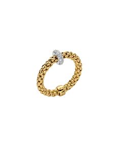 Prima Flex'it ring geelgoud pavé