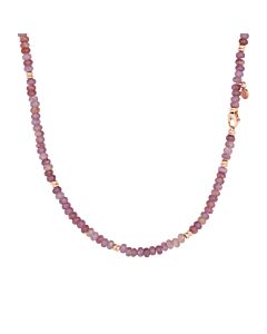 18K Edelsteen Collier met Lepidoliet 18K Edelsteen Collier met Lepidoliet