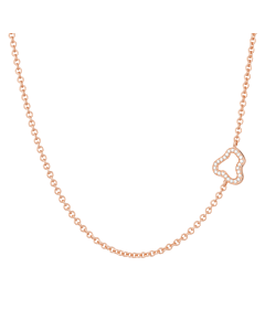 Joy Cloud Collier Roségoud met Witte Diamant 
