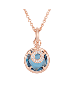 Mira Mira Hanger met London Blue Topaas en mini Joy Donut 