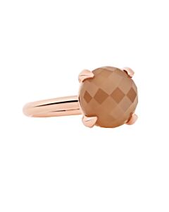 Catch Ring Roségoud met Bruine Maansteen