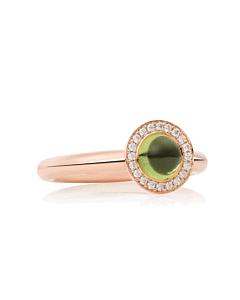 Sushi Ring Roségoud met Groene Toermalijn