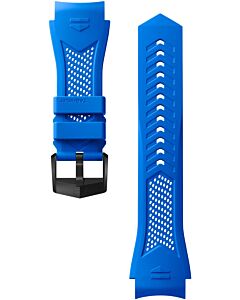 Blauwe Rubberen Sportband Calibre E5 45mm