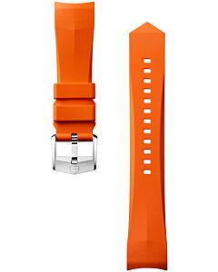 Oranje Rubberen Band Calibre E5 40mm