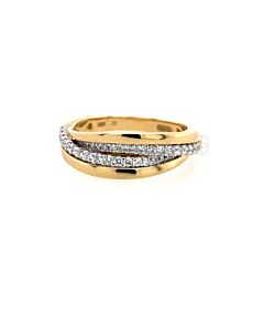 14K Cross-Over Ring