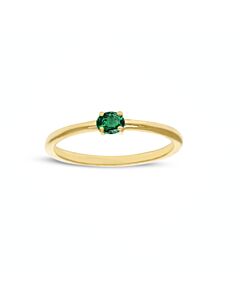 14K Ring met Groene Toermalijn