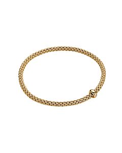 Prima flex'it geelgouden armband met 1 briljant