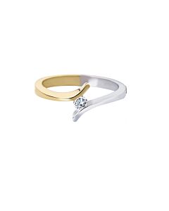 14K Bicolor Briljant Ring