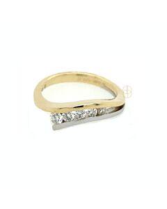 14K Bicolor Briljant Ring