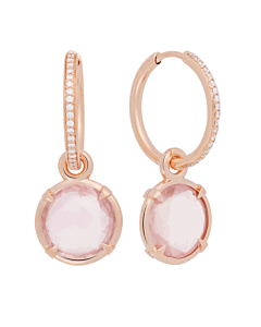 Mira Mira Aanhangers Roségoud met Rozekwarts